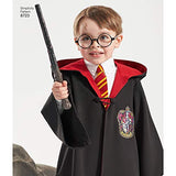 Simplicity 8723 Harry Potter Cosplay and Halloween Costume Sewing Pattern, Kids Teens and Adult Sizes XS-XL