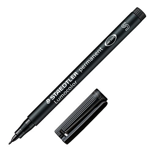 Staedtler 313-9 Lumocolor Universal Permanent Superfine Pens - Black, Pack of 10