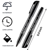 Permanent Markers with Fine Tip, Liqinkol Bulk Pack of 96 with Black, Works on Plastic,Wood,Stone,Metal and Glass for Doodling, Coloring as Office, School Supplies …