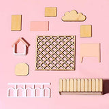 WYD 3D Wooden Children's Cottage Miniature Architectural Scenario Villa Model DIY Furniture Kit Creative Doll House Birthday Gift