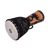 WYKDL Drum Bongo Congo African Wood Drum - MED Size- 12" High - Professional Sound - NOT Made in China 10-inch Hand-Carved Djembe Drum