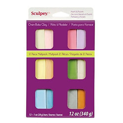 Sculpey Iii Polymer Clay Multipack 1oz 12/Pkg-Pastels