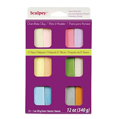 Sculpey Iii Polymer Clay Multipack 1oz 12/Pkg-Pastels