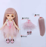 6 in BJD Doll SD Doll Products Include with All Clothes Outfit Shoes Wig Hair Makeup for Girl Gift and Dolls Collection