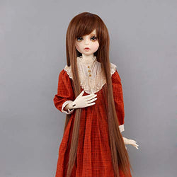 AIDOLLA 1/3 BJD Doll Wig Girls Gift Temperature Synthetic Fiber Long Straight Synthetic Hair