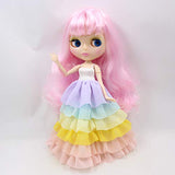 Original Doll Clohtes Outfit, Fantasy Unicorn Suit(Head Band, Cloak, Princess Dresses), Doll Dress Up for 1/6 12inch Doll or ICY Doll- Fortune Days(YW-YF007)