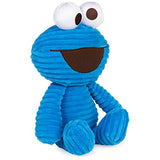 GUND Sesame Street Cuddly Corduroy Cookie Monster Plush Stuffed Animal, Blue, 13”