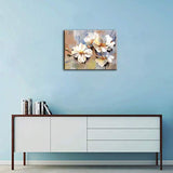 Flower wall Art for Living Room murals Painted Flower are Wrapped in Abstract Oil Painting Artwork on The Canvas Gallery, Used for Home Bedroom Decor 16"x24"