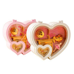 Pinsparkle Creative Big and Small Heart Shape Storage Music Box Gift Toy Musical Boxes & Figurines