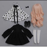 ZDLZDG Mini Lovely BJD Doll 1/6, 12.6Inch Handmade SD Doll Ball Jointed Body Dolls with Full Set Clothes+ Shoes+ Wig+ Makeup+ Socks+ Hairpin, Best New Year Gift