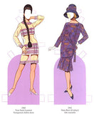 Great Fashion Designs of the Sixties Paper Dolls: 32 Haute Couture Costumes by Courreges, Balmain, Saint-Laurent and Others (Dover Paper Dolls)