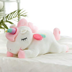 Unicorn Plush Pillow – Stuffed Unicorn Plush Pillow for Kids – Cute Unicorn Plush – Soft and Comfortable Unicorn Plush – Safe for Kids – Perfect Present for Kids – White 16 inches
