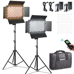 VILTROX LED Video Lighting Kit 45W/4700LM LED Video Light with Wireless Remote Bi-Color Dimmable 3300K-5600K LED Light Panel with Stand and Bag LED Light for Video Studio Photography Yutube