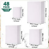 48 Set Canvases for Painting Blank Canvas Panels 8 Oz Triple Primed White Paint Canvas Cotton Acid Free Paint Board Flat Canvas Boards for Acrylic Oil Paint Art Supplies(5x7,8x10,9x12,11x14 Inch)