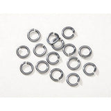 Darice Jewelry Making Jump Rings Chain Maille Aluminum Gunmetal Gray 10mm (4 Pack) BG1027 Bundle