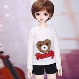 W&Y 1/4 BJD Dolls, 15.7 Inch 40cm SD Doll Children's Creative Toys Action Figure + Makeup + Accessory Best Gift for Boys