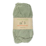 JubileeYarn Baby Soft Bamboo Cotton Yarn - 50g/Skein - Burning Sage - 4 Skeins