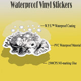 200PCS Gothic Stickers Pack Cool Stickers for Laptop, Water Bottles, Guitar, Computer, Phone, Travel Case, Helmet, Car, Black and White Goth Stickers for Adults(Gothic Stickers)