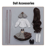 KDJSFSD BJD Dolls 1/6 Cute Elf Girl SD Dolls 11.5 Inch 18 Ball Jointed Doll Dolls DIY Toys with Full Set Clothes Socks Shoes Wig Makeup, Best Gift for Girls