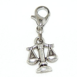 Jewelry Monster Clip-on "Libra Scales of Justice Zodiac Sign" Charm Bead 43732