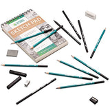 Drawing Set - Sketching and Charcoal Pencils with 100 Page Drawing Pad, Kneaded Eraser and Bundle with 2 Pack Sketch Pad