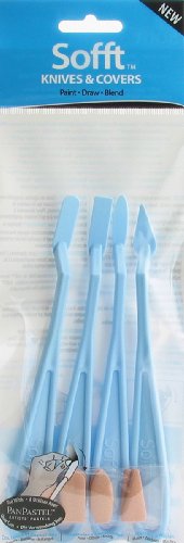 Panpastel Sofft Knives W/8 Covers-#1 Round, #2 Flat, #3 Oval & #4 Point