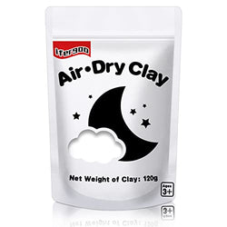 ifergoo White Air Dry Clay, Modeling Clay for School Art & Craft Project. Refill White Clay for Kids Age 3-12, Boys and Girls Gift