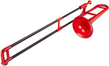 pBone PBONE2R Jiggs Mini Plastic Trombone for Beginners, Red