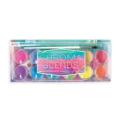 Ooly Chroma Blends Watercolor Set, 12 Colors - Pearlescent