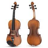 Eastar 4/4 Full Size Violin Set Matte Fiddle for Beginners Adults with Hard Case, Rosin, Shoulder Rest, Bow, Tuner and Extra Strings (Imprinted Finger Guide on Fingerboard)，EVA-3