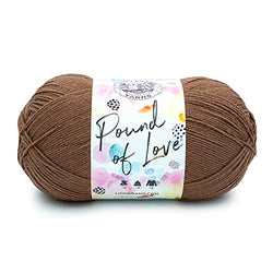 Lion Brand Yarn Pound of Love Yarn, Mocha