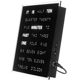 LED Word Clock - Displays Time as Text - Powered by AC Adapter (8" x 8")