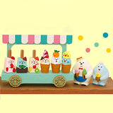 Miniature Ice Cream Van, Miniature Ice Cream Van Little Decorative Wooden Ice Cream Cart Model Toy Miniature Scene Prop for Gifts - S