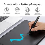 HUION Inspiroy H580X Drawing Tablet 8x5 Inch Digital Graphics Tablet Chromebook Supported Tilt Function Battery-Free Stylus 8192 Pen Pressure and 8 Express Keys
