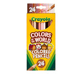 GiftsOfJoy Colors of The World Multicultural Art Kit. Includes 24ct multicultural Crayons, 24ct Colored Pencils, 24ct Markers, and an EXCLUSIVE GiftsOfJoy Colors of World coloring sheet