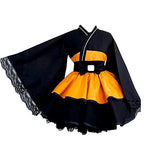 Anime Maid Outfit Cosplay Halloween Costume for Women Girl Dress Kimono Uniform (adult, M)