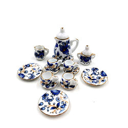 Taponukea Miniature Tea Sets Porcelain Dollhouse Kitchen Accessories and Furniture 1 12 Scale