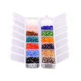 Bicone Crystal Beads Bulk Beaded-Wholease 4MM Czech Beads Mix Lot of 1400pcs Faceted Crystal