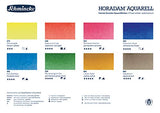 Schmincke Horadam Aquarell Half-Pan Paint Metal Set with Water Container, Set of 8 Colors (74408097)