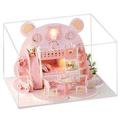Toy DIY Cottage Villa Handmade Small House Model Assembled Creative Birthday Gift Boy and Girl Art House Creative Gift, 3D Three-Dimensional Assembled Model Toy Display Props