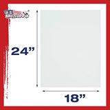 U.S. Art Supply 18 X 24 inch Professional Artist Quality Acid Free Canvas Panel Boards for Painting (Pack of 4)