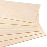 10 Pack Balsa Wood Sheets, Natural Unfinished Wood for House Aircraft Ship Boat DIY Wooden Plate Model, Craft Project 100x200x1.5mm