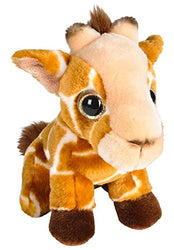 Wildlife Tree Big Eyed 7 Inch Stuffed Giraffe Plush Sitting Animal Kingdom Collection
