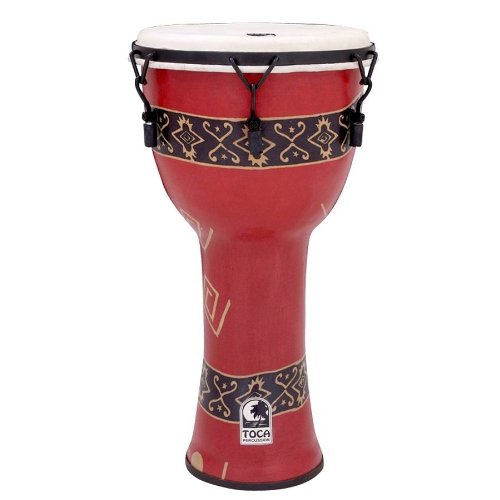 Toca SFDMX-9RP Freestyle Mechanically Tuned 9-Inch Djembe - Bali Red Finish