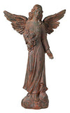 Kensington Hill English Tudor Angel Outdoor Statue 41 1/2" High Sculpture for Yard Garden Patio Deck Home Entryway Hallway