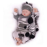 CHAREX Sleeping Reborn Baby Doll, Realistic Baby Dolls, Lifelike Weighted Reborn Baby with Soft Toy for Boys Age 3+