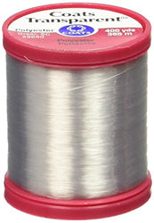 Coats: Thread & Zippers S995-9900 Transparent Polyester Thread, 400 Yard, Clear