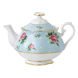 Royal Albert New Country Roses One Tea Set, Mostly Blue with Multicolored Floral Print