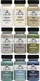 FolkArt Home Decor Ultra Matte Chalk Finish Acrylic Craft Paint Set Formulated 2 oz Bottles, Top Colors & Home Decor Chalk Furniture & Craft Paint in Assorted Colors, 8 ounce, Imperial
