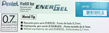 Pentel Refill Ink for EnerGel RTX Retractable Liquid Gel Pen, 12 Pack, 0.7mm, Medium Line,